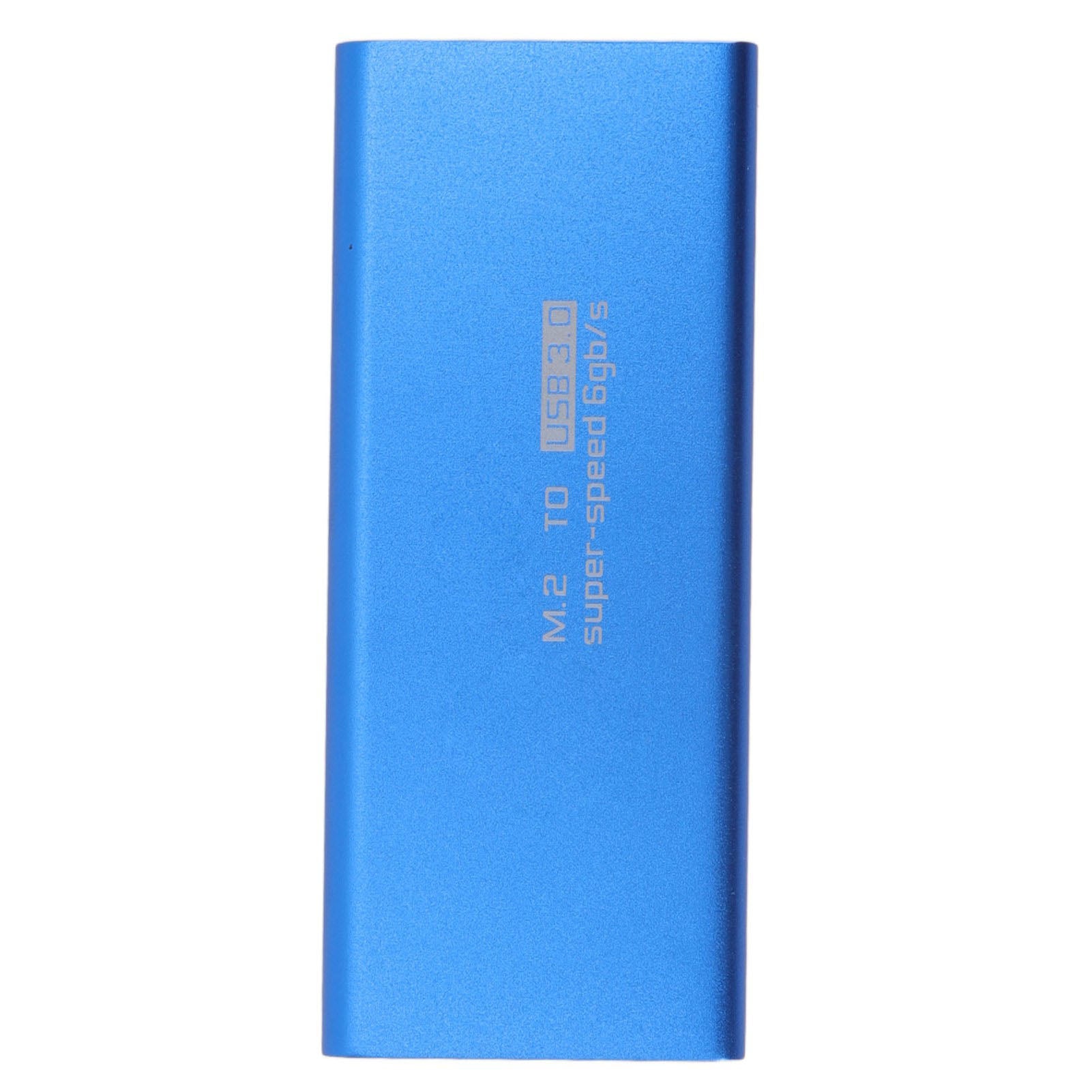 MSATA to USB3.0 Enclosure Adapter Case 6Gbps Blue MSATA SSD Adapter for 30x30mm 50x30mm External SSD Hard Drive
