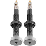 1 Pair 52mm Bike Extended Air Valve Tubeless Presta Valve Core Nozzle for Mountain Bike Noir