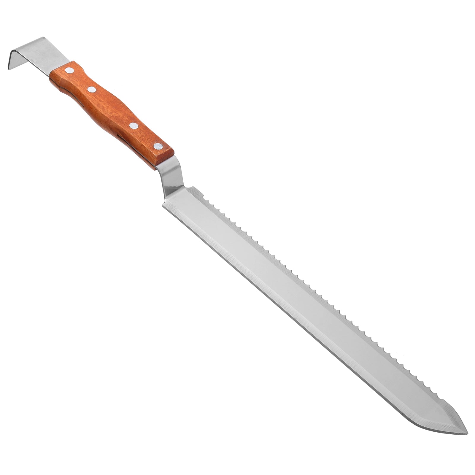Multifunctional Stainless Steel Honey Cutter Knife Scraper Beekeeping Tool with Wood Handle