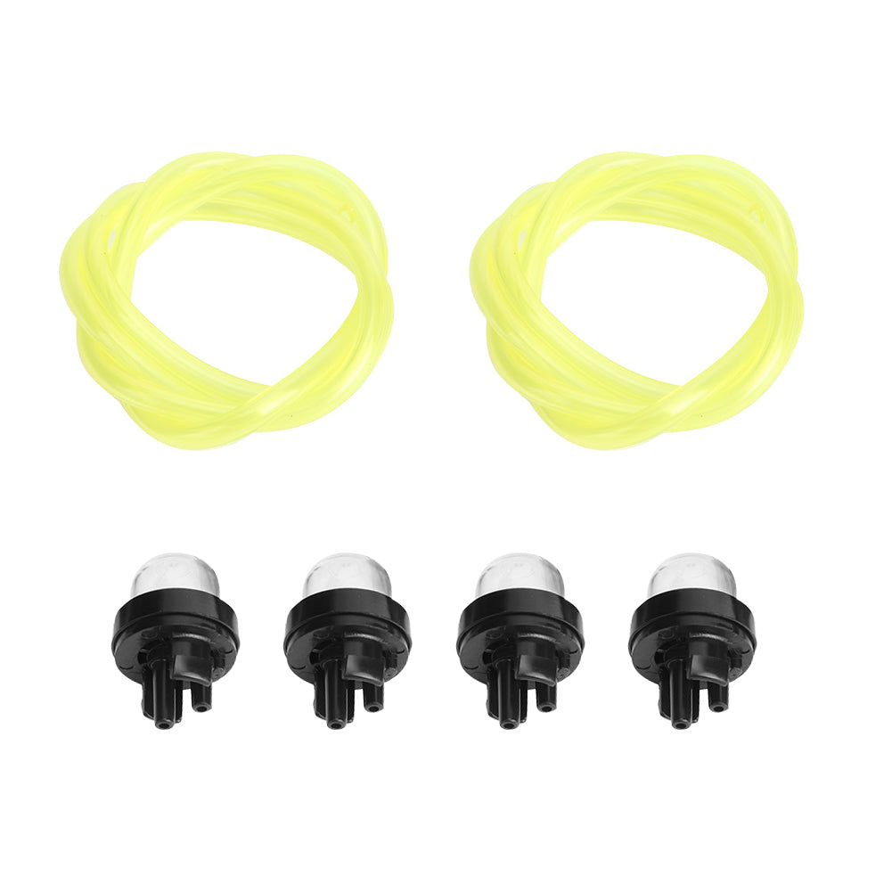 2Pcs Fuel Line with 5Pcs Primer Bulb Replacement Accessories Fit for Poulan Chainsaw Trimmer