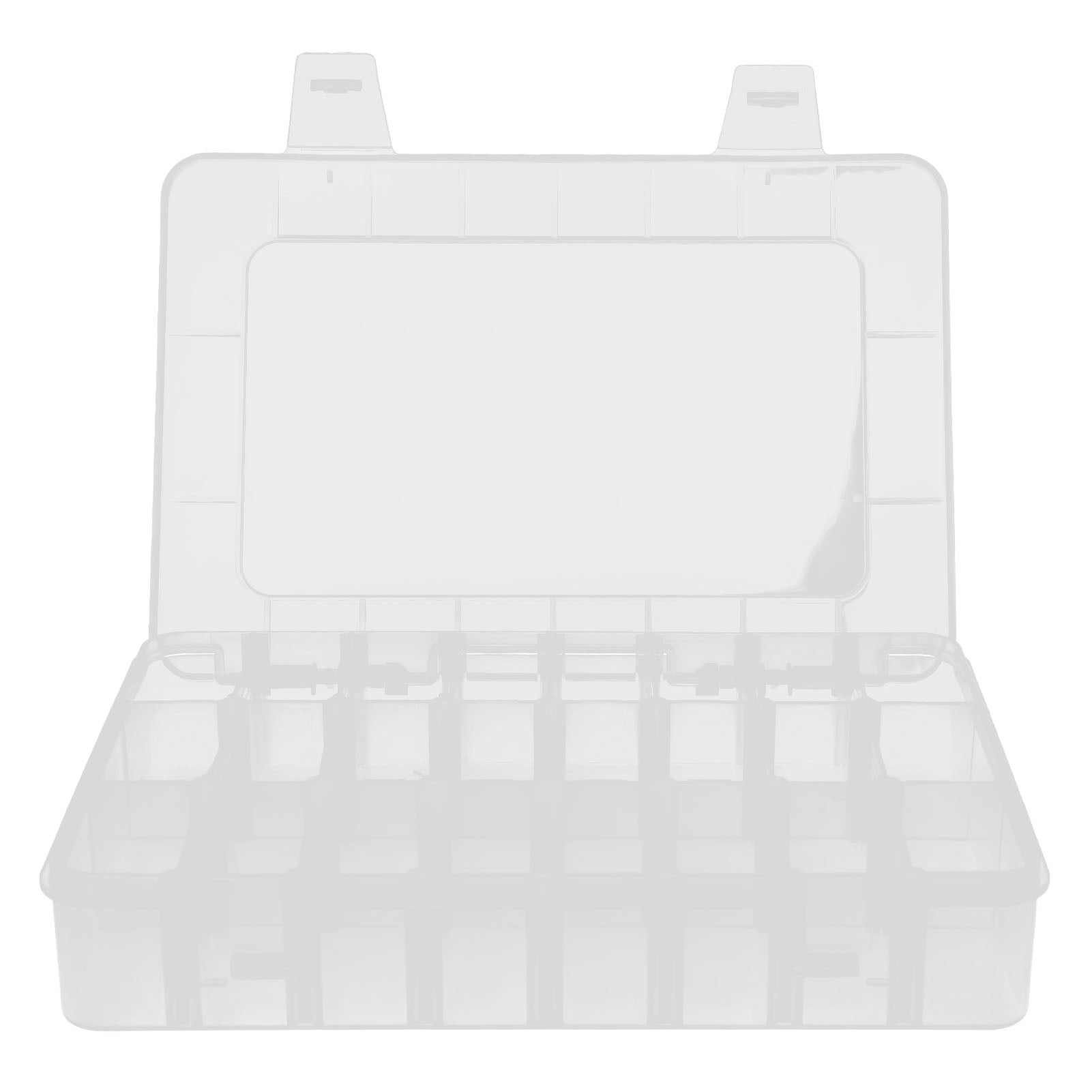 Plastic Jewelry Organizer Adjustable Grids Large Capacity Clear Marerial Easily Take Organizer Box Dividers for Beads