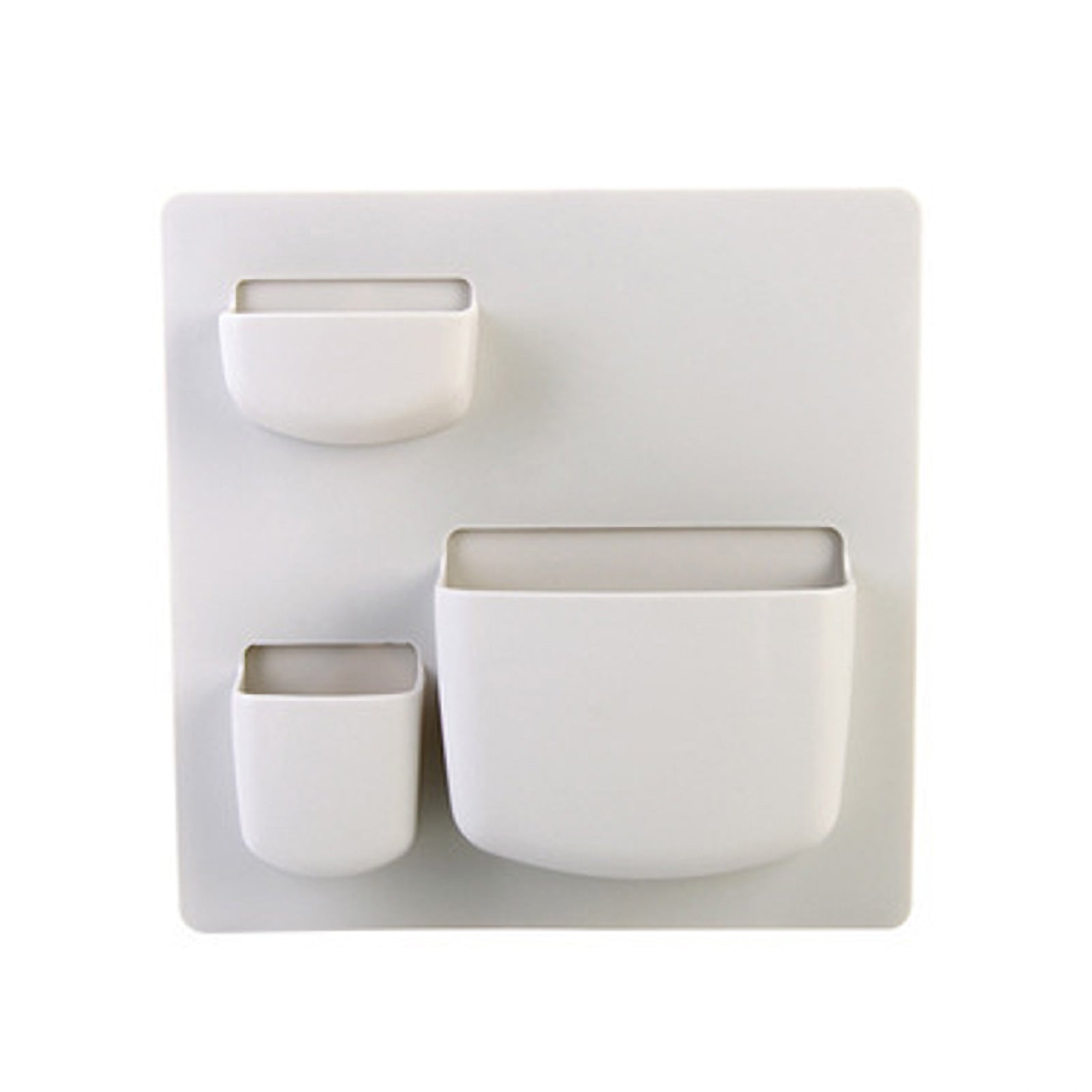 Bathroom Storage Rack Wall Mounted Storage Box Holder Kitchen Organizer for HouseholdVertical Light Grey 21.5x21.5 cm / 8.5x8.5 in