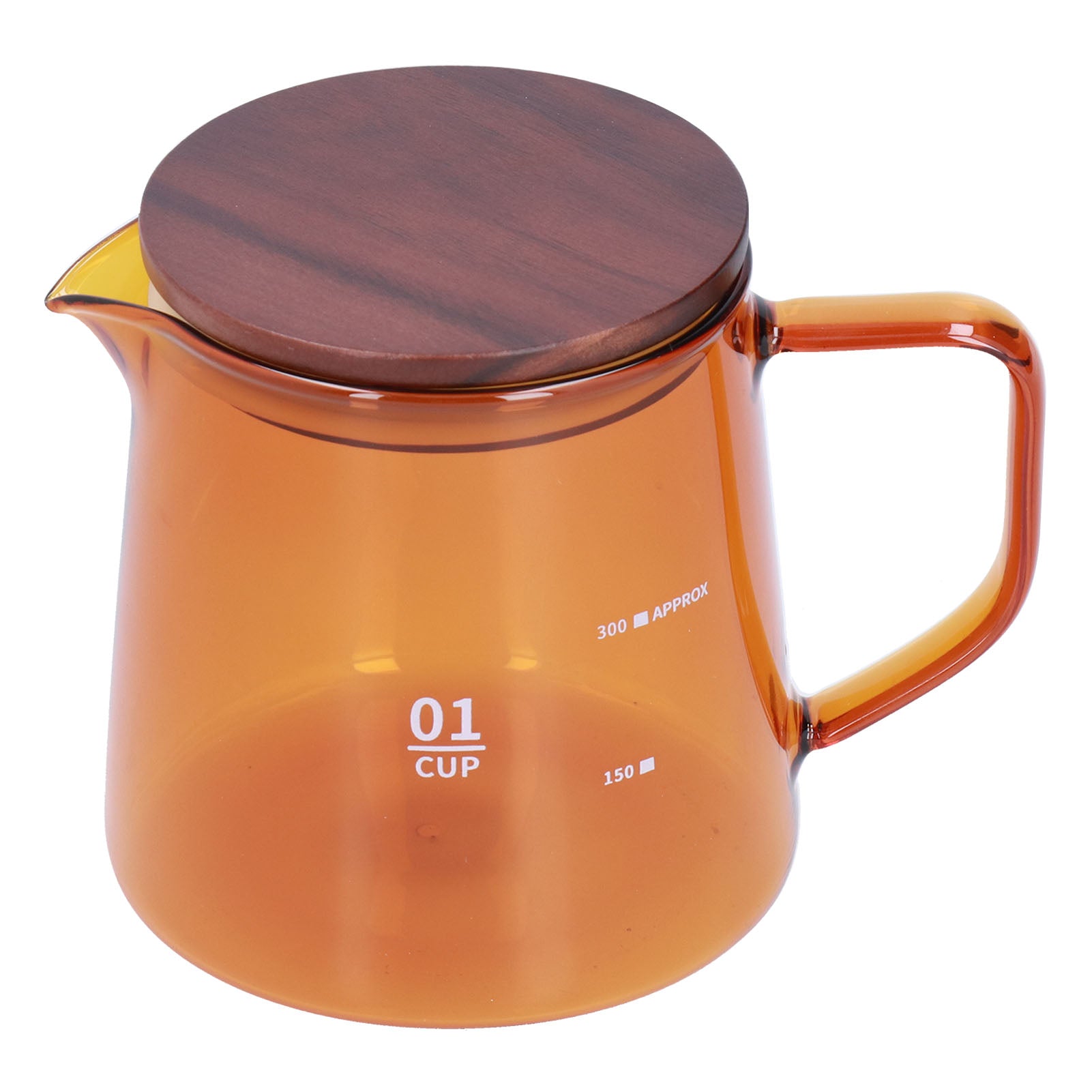 Tea Cup Borosilicate Glass 300ml 11.9oz Heat Resistant Household Coffee Mug Water Container with LidBrown