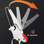 Handheld Electric Chainsaw Portable Brushless One-Hand Woodworking-Saw Rechargeable Cordless Mini Wood Cutter for Gardening Pruning Trimming