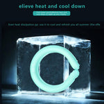 Neck Cooling Tube Summer Wearable Cooling Neck Wraps Hands Free Cold Gel Reusable Neck Cooler