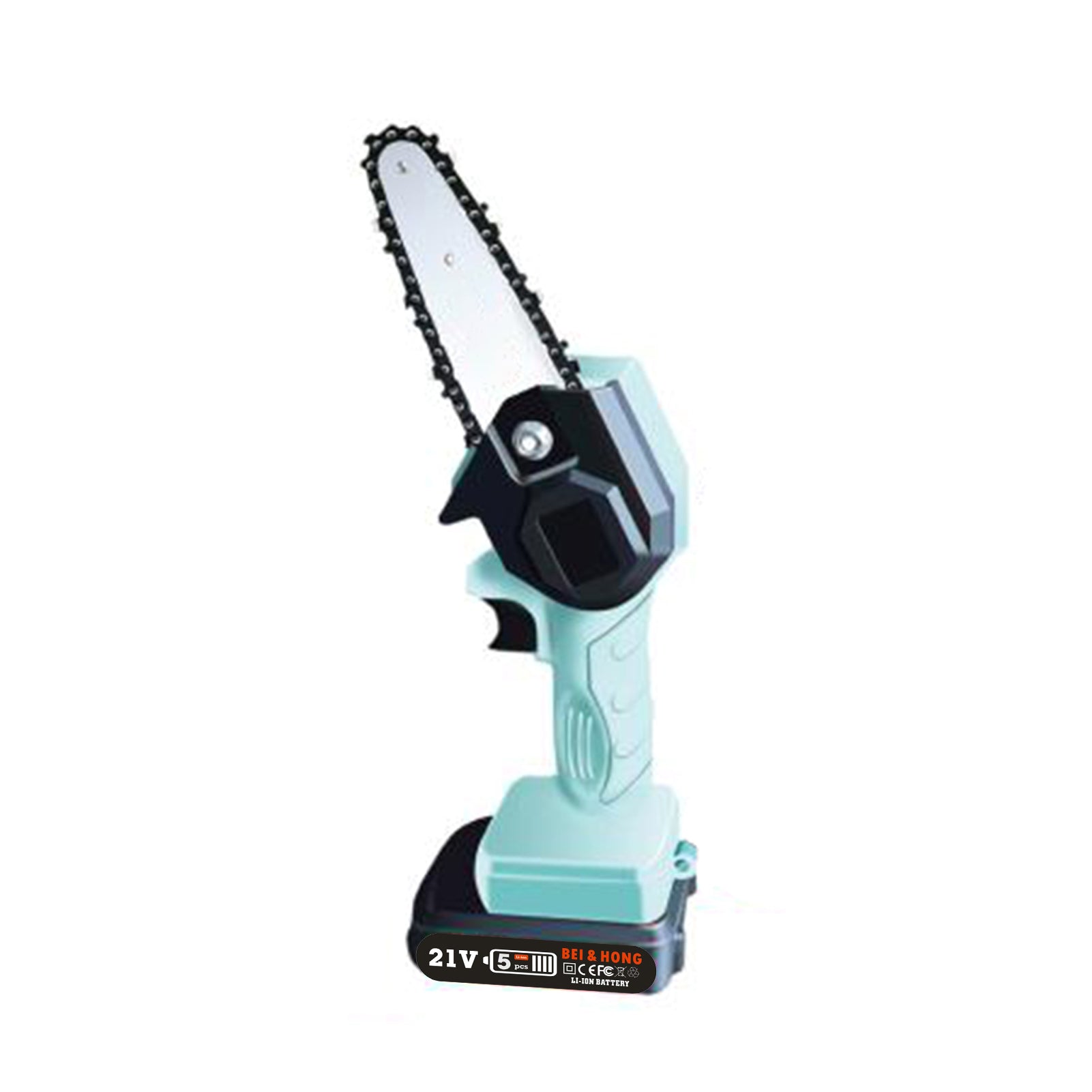 4in 550W Mini Electric Chainsaw Rechargeable Cordless Wood Cutter Portable One-Hand Woodworking-Saw for Gardening Pruning Trimming