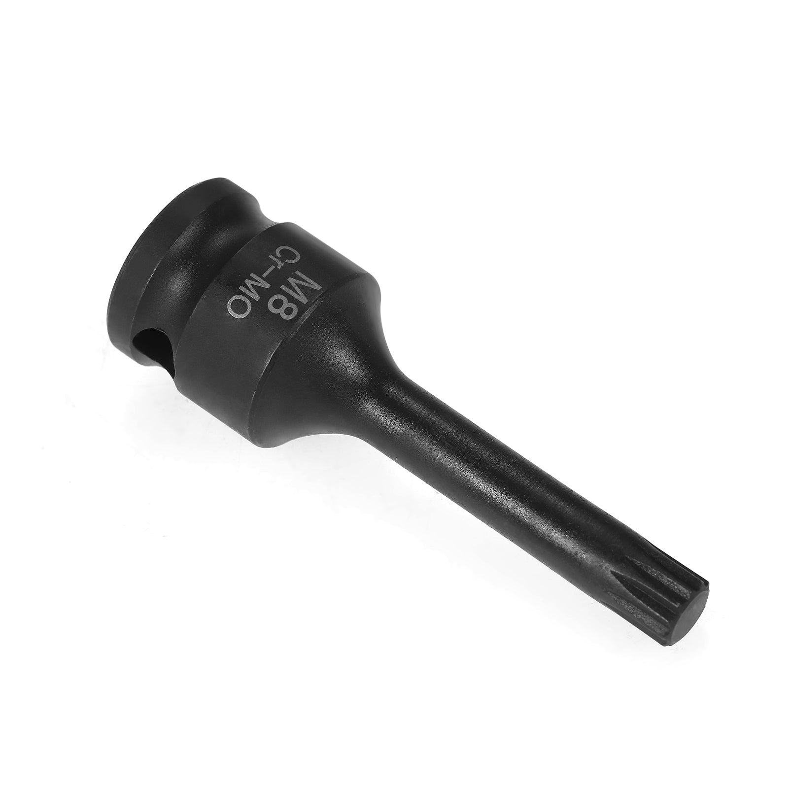 3/8-inch Drive Impact Socket Set 7 Piece Metric Sizes (5mm 6mm 7mm 8mm 10mm 12mm 14mm) XZN Triple Square Spline Bit Cr-Mo Steel Socket Set