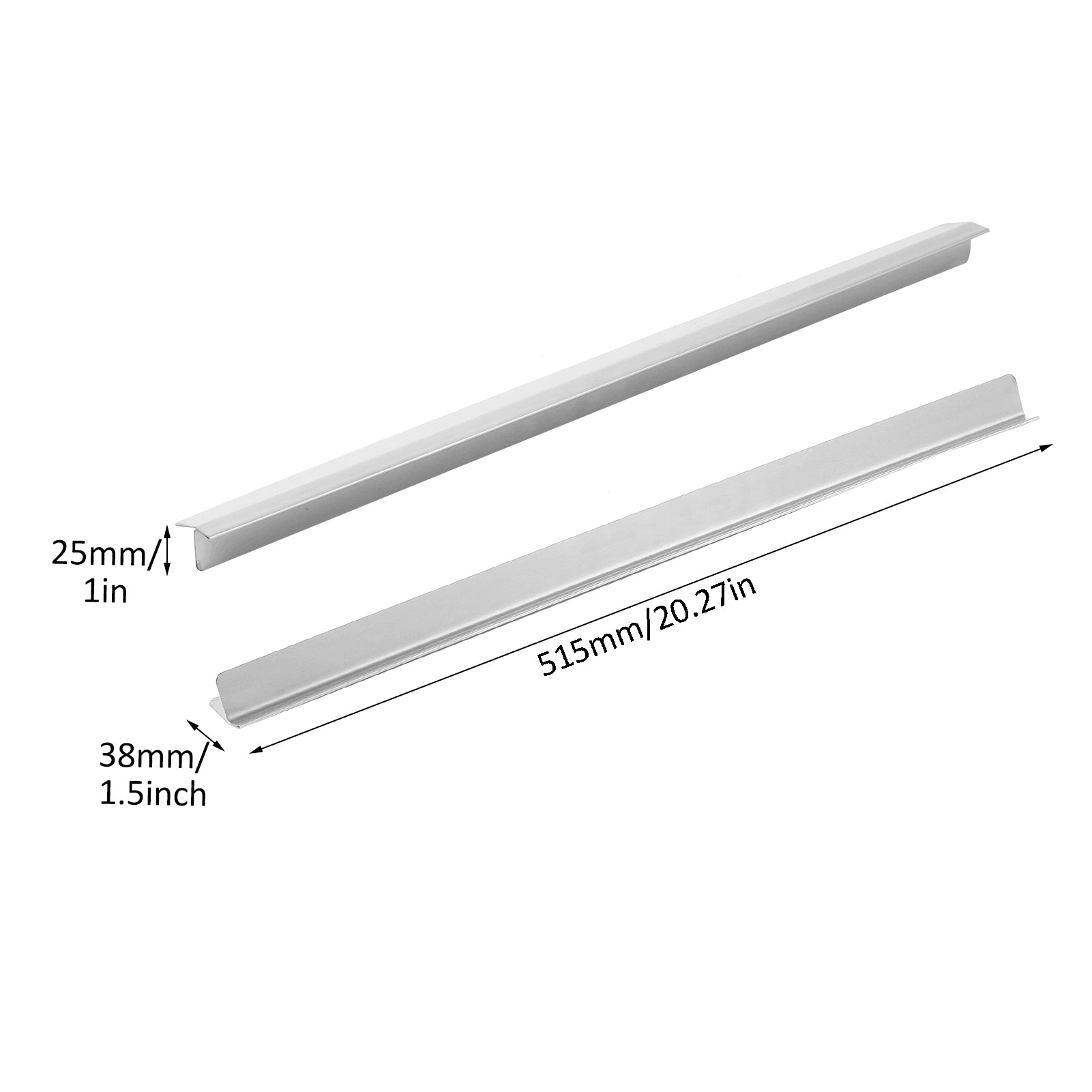 2 Pack 20.27Inch Stainless Steel Stove Gap Cover , Stove Filler Between The Countertop And Stove Top, Effectively Seal The Gap Between The Cabinet And Stove To Prevent Oil Spills On The Countertop