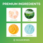 SILKDERMIS Forehead fine line Patches 12Pcs with Smile Line Patches 24Pcs with Aloe, Collagen, Vitamin E, Forehead fine line care and Smile Lines care
