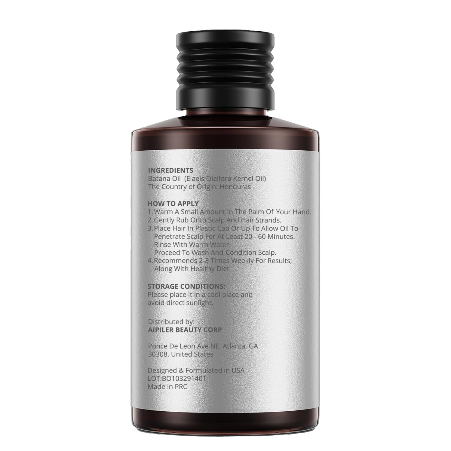 AIPILER Pure Batana Oil for Hair Strengthening: Unrefined care for Curly/Coily/Wavy Hair