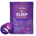 Sleep Patches for Adults Extra Strength: Easy-to-Apply Sleep Patch with Melatonin & Valerian 30 Patches (Purple)