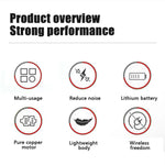 12V Cordless Brush Angle Grinder Kit, Ginding disc 3 Inch/76mm, Lightweight Angle Grinder Tool w/ 2PCS 1300mAh Lithium-Ion Battery & Charger, Ergonomic Button Position for Reducing Hand Pressure Include 6PCS Cutting  Disc