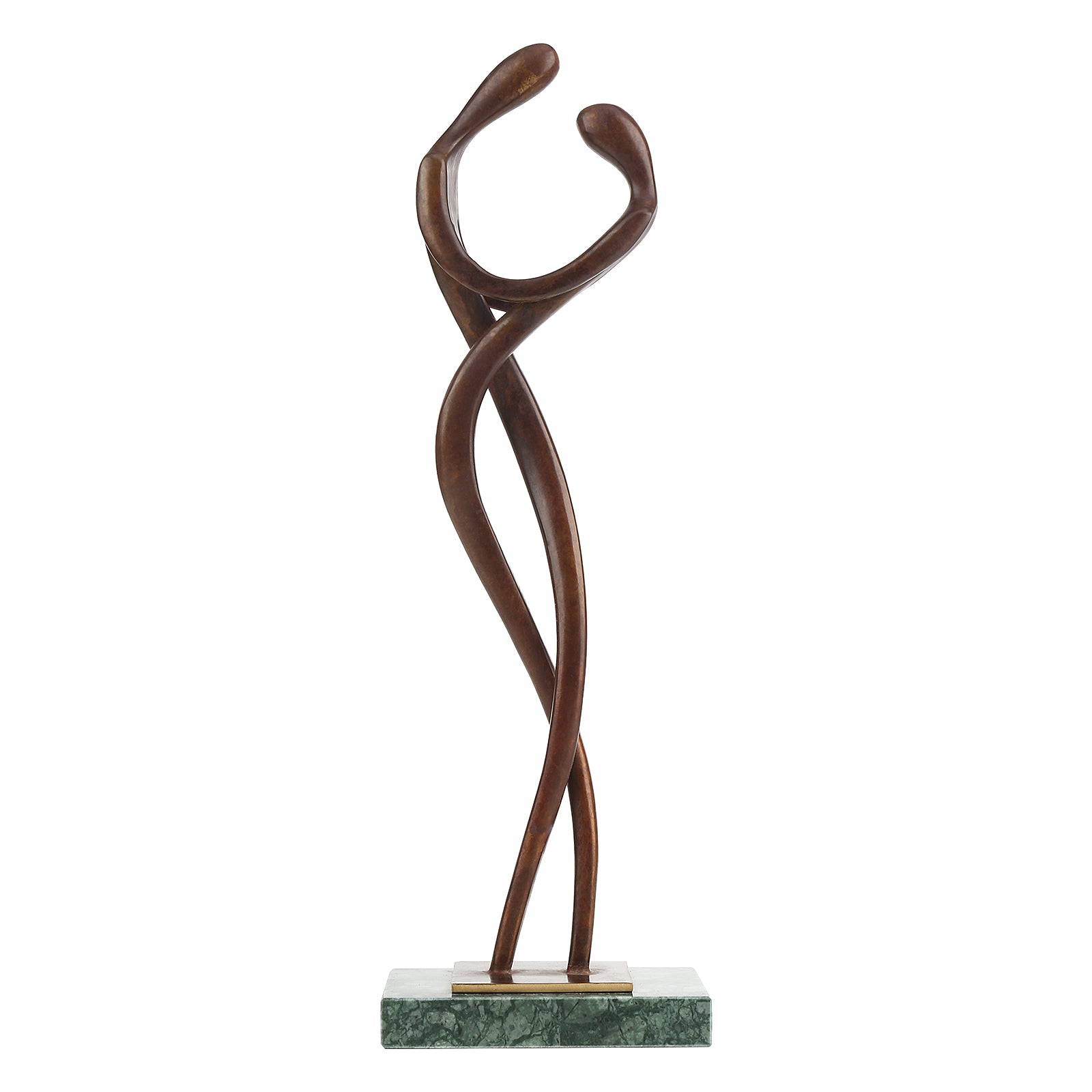 [通拓商品]Tooarts Embrace Couple Abstract Brass Sculpture Exquisite Handcraft Home and Office Onaments Modern Art Decoration Gift