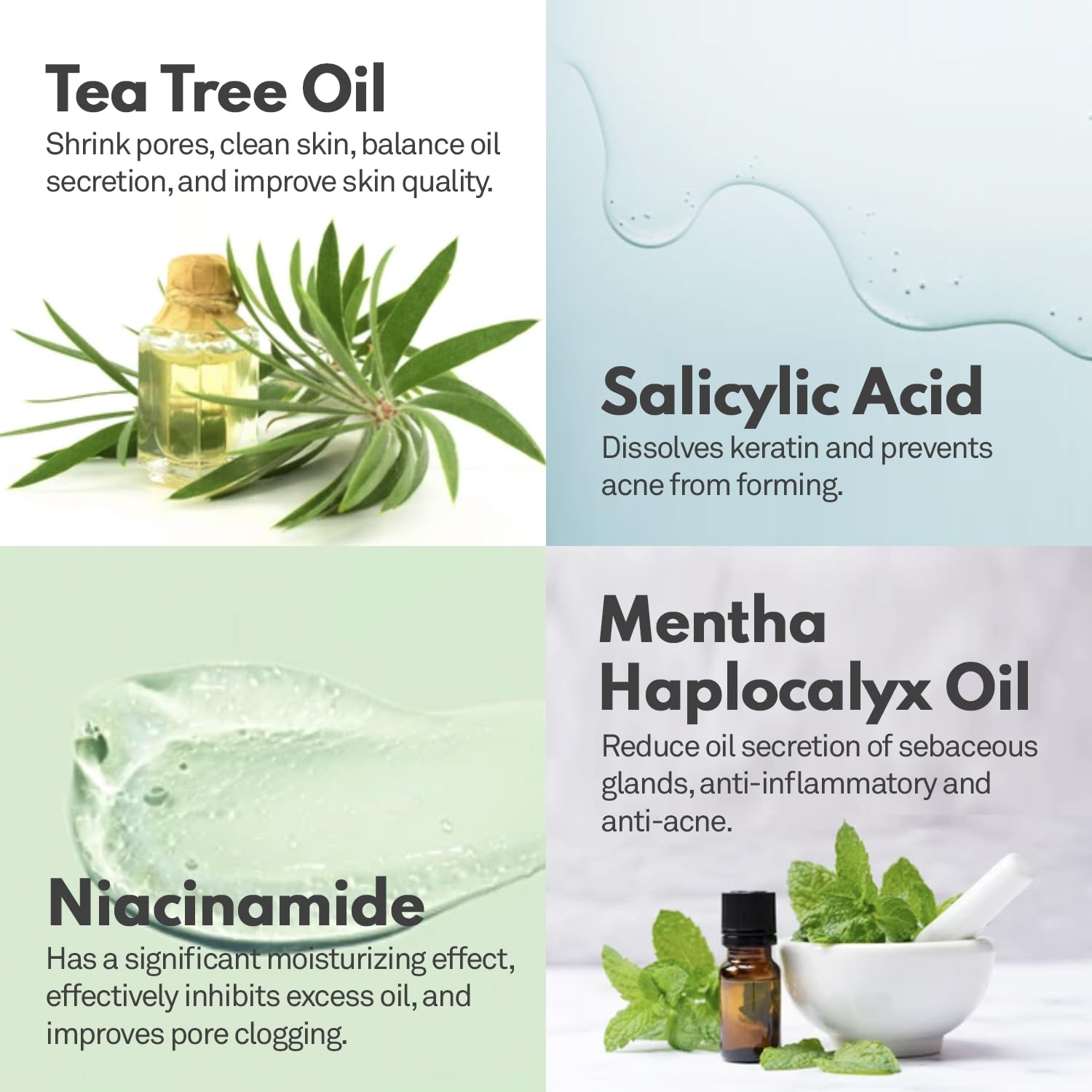 Adellina Back blemish Spray, Body blemish care with Salicylic Acid, Tea Tree Oil & Niacinamide, 4 oz