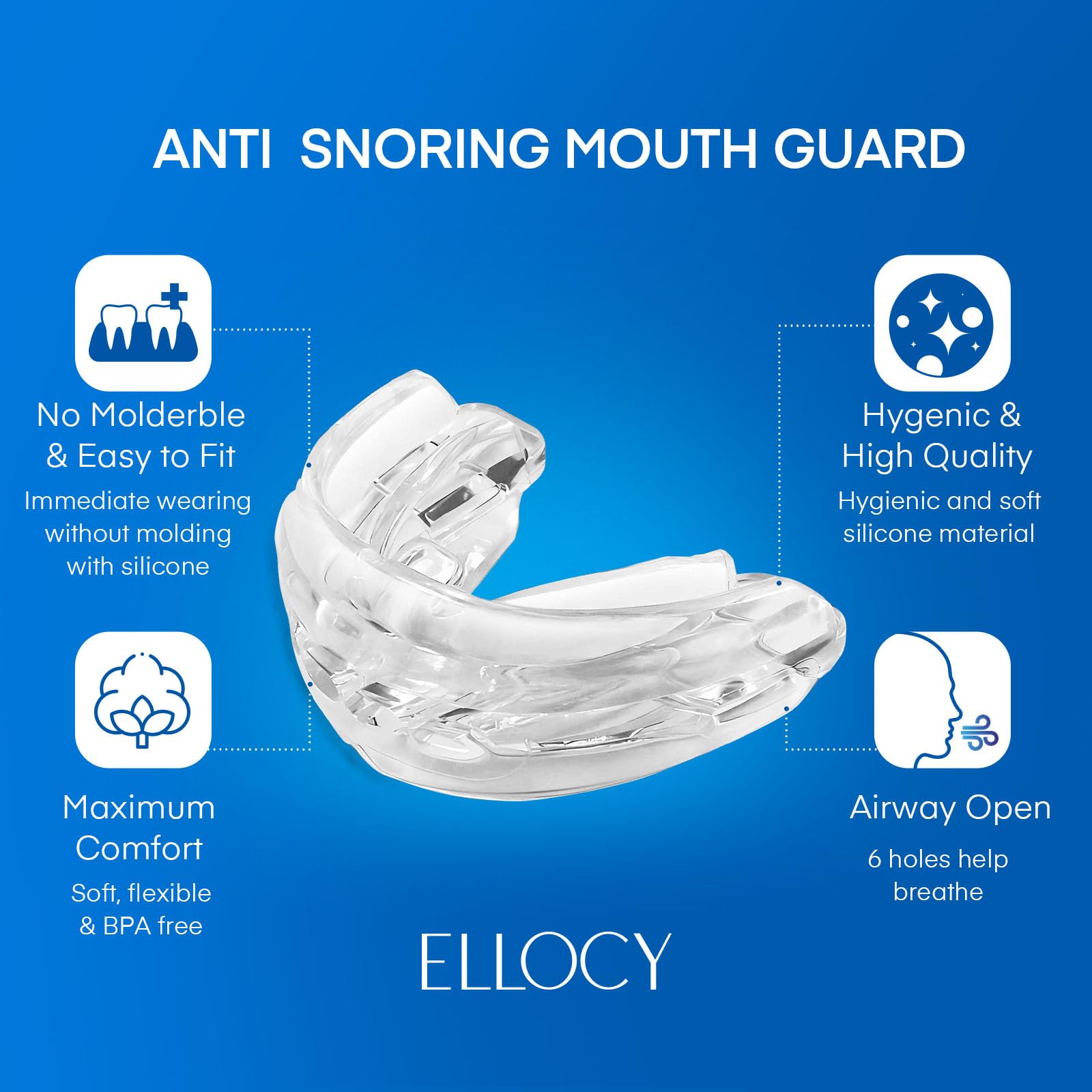 Sports Protective Mouth Guard, Moldable 5 Pack.