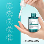 SEONGLOW 15% Vegan Niacinamide+ 3% Tranexamic Acid Serum: Korean Skin Care Niacinamide serum - Pore Minimizer for Face, Glutathione, Zinc PCA, 0.85 fl.oz.(25ml)