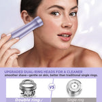 Orchrose Electric Razor for Women Body: Rechargeable Painless Electric Shaver for Bikini Face Body Legs Underarms - 3-in-1 Blade and Rotary Shaving Head (Purpl)