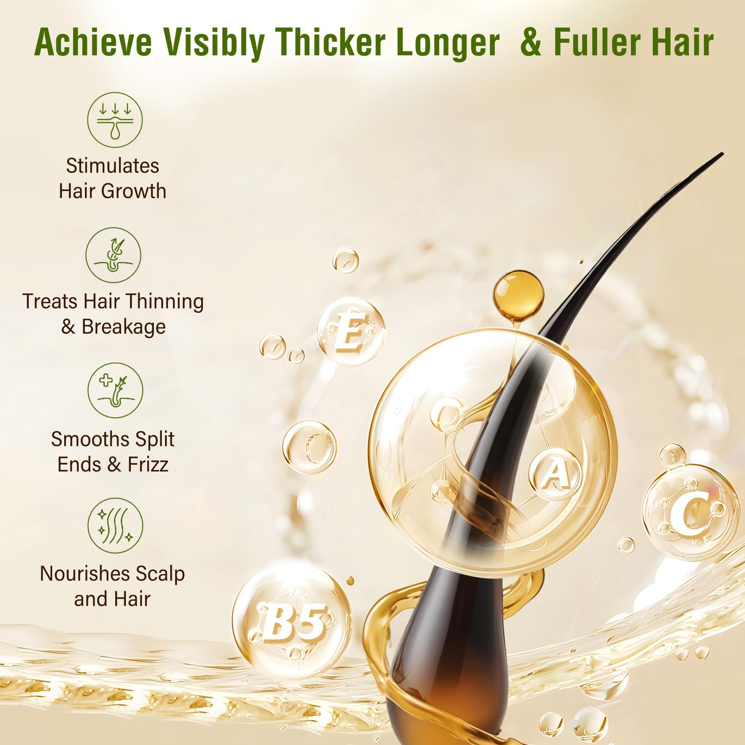 Vafee Hair Vitamins Capsules for Women: Vitamin A E Hair Oil Conditioner for Damaged Dry Frizzy Hair - Batana Oil for Haircare Enthusiasts