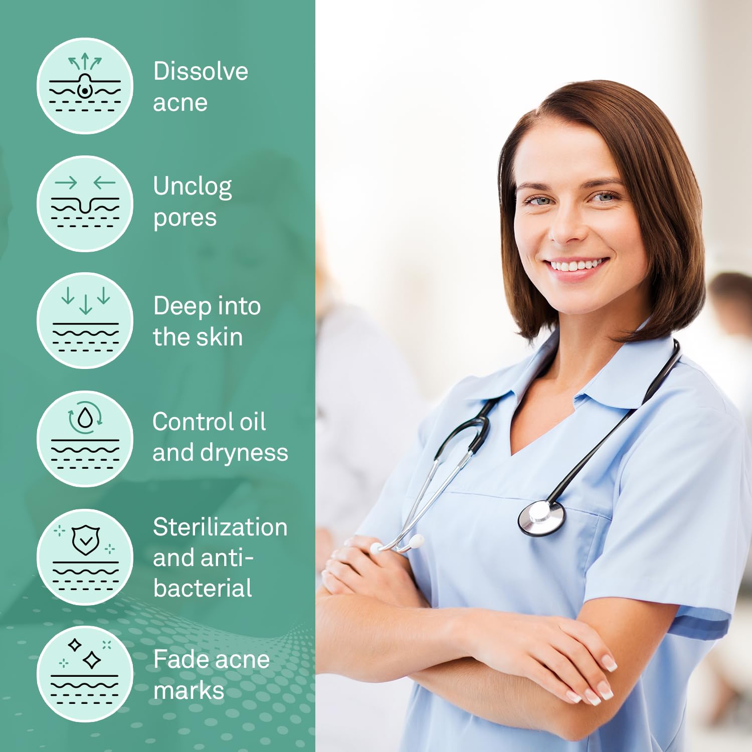 Adellina Back blemish Spray, Body blemish care with Salicylic Acid, Tea Tree Oil & Niacinamide, 4 oz