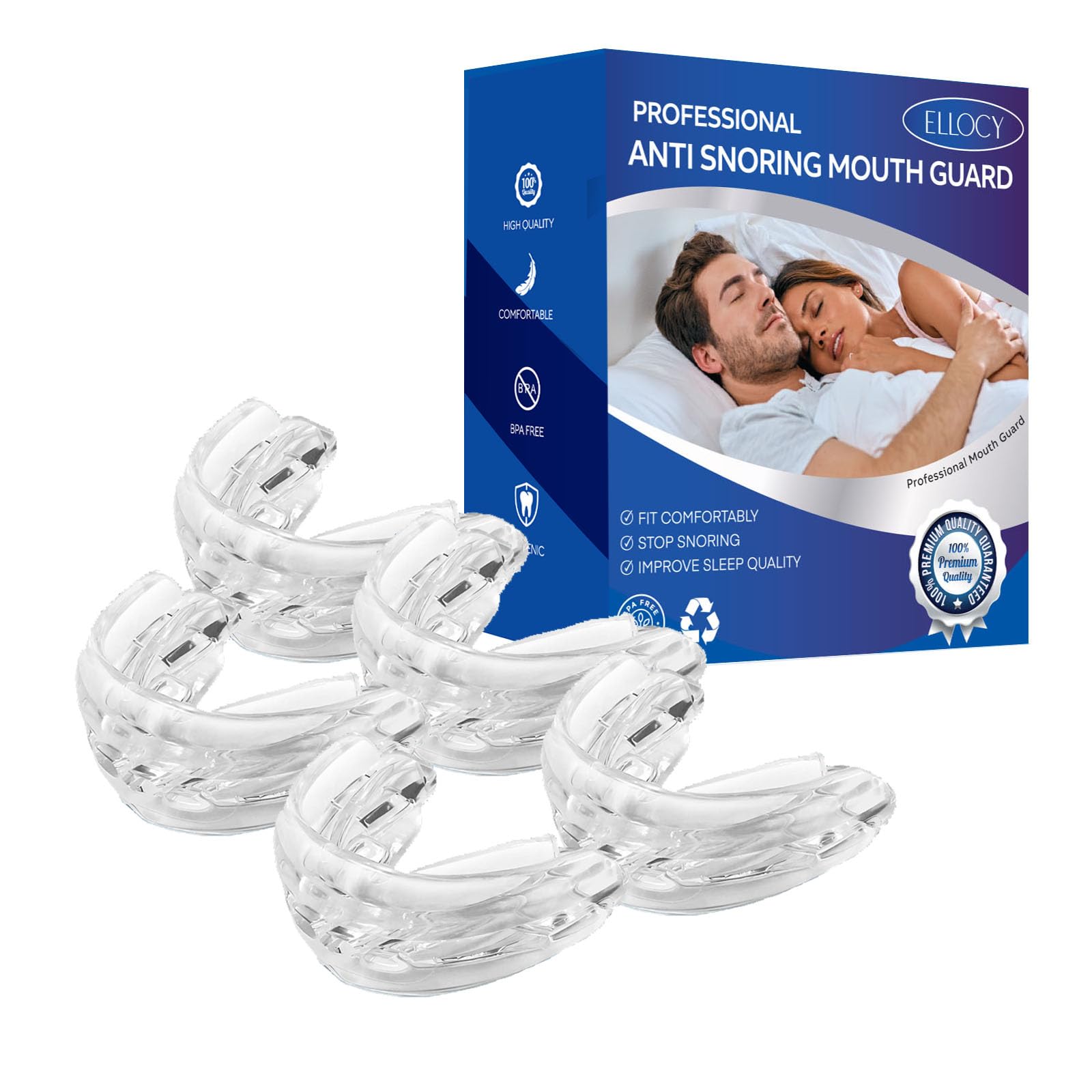 Sports Protective Mouth Guard, Moldable 5 Pack.