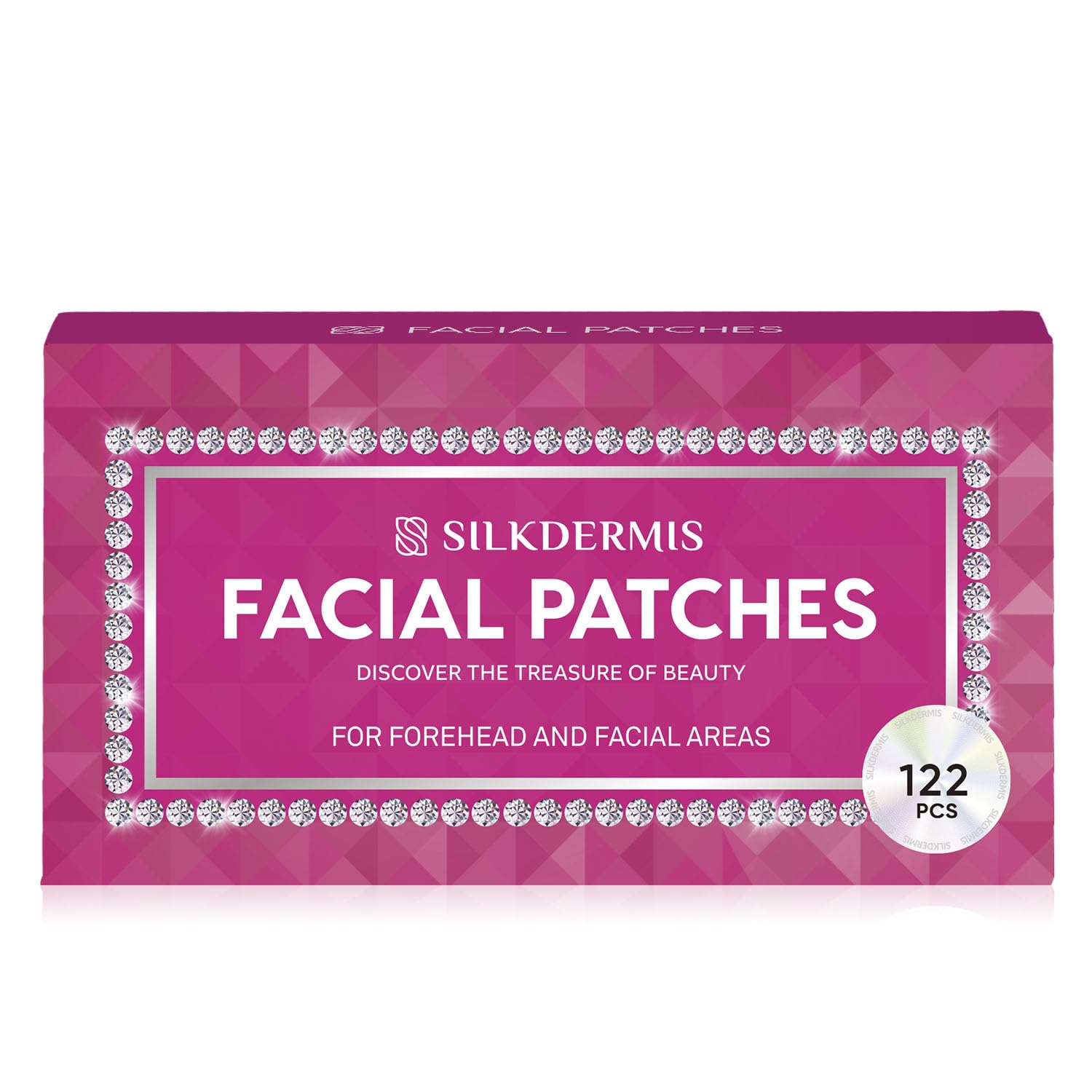 SILKDERMIS smoothing Facial Patches overnight- Forehead fine line care 122 pcs