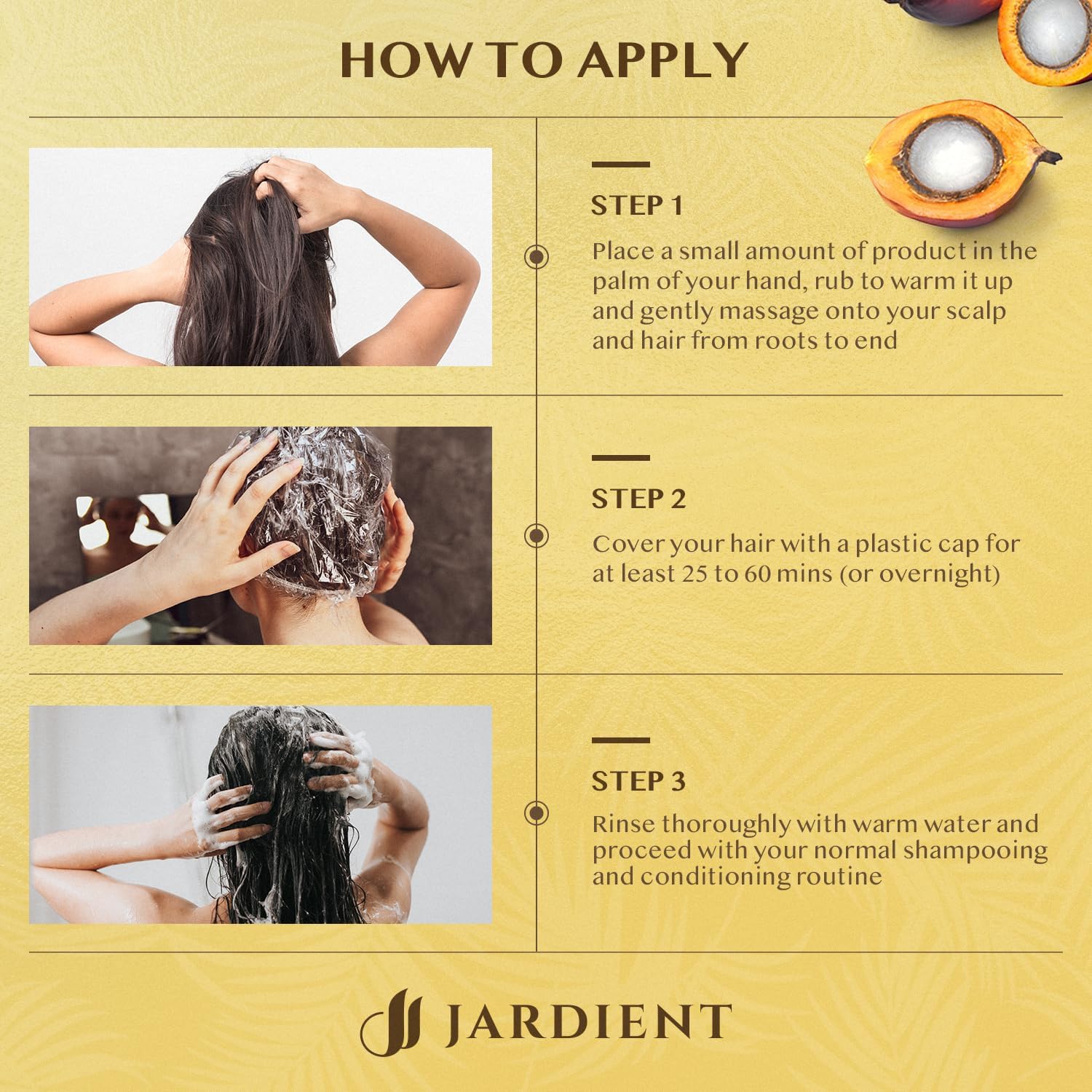 Jardient Raw Batana Oil for hair nourishing: Dr Sebi Organic Batana Oil from Honduras - 100% Pure & Natural - Promotes Thicker & Stronger Hair for Men & Women (4 OZ)