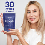 Adellina Dream Mouth Sleep Tape — Premium Soft Micropore, Large (30 Tapes)