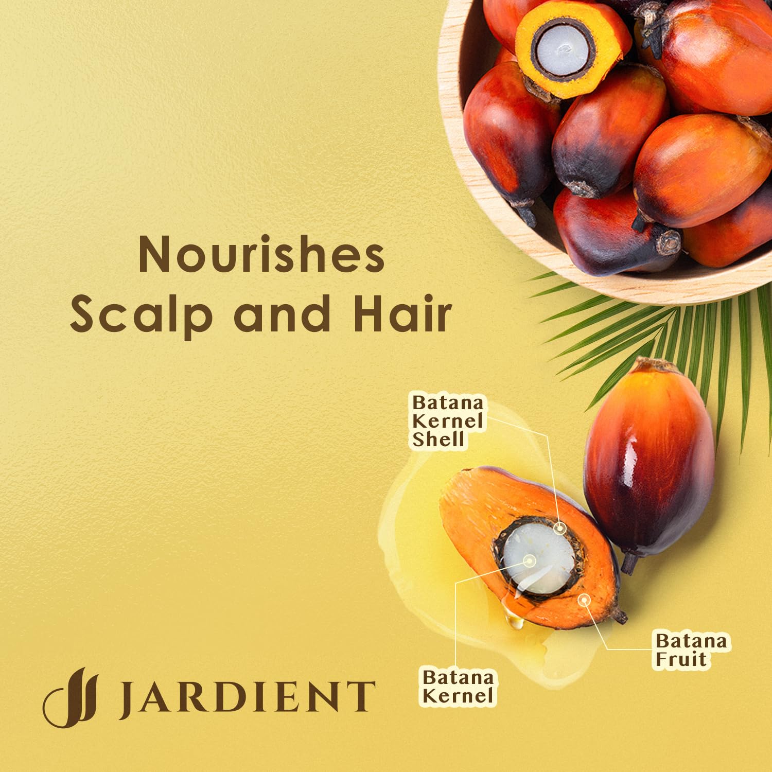 Jardient Raw Batana Oil for hair nourishing: Dr Sebi Organic Batana Oil from Honduras - 100% Pure & Natural - Promotes Thicker & Stronger Hair for Men & Women (4 OZ)