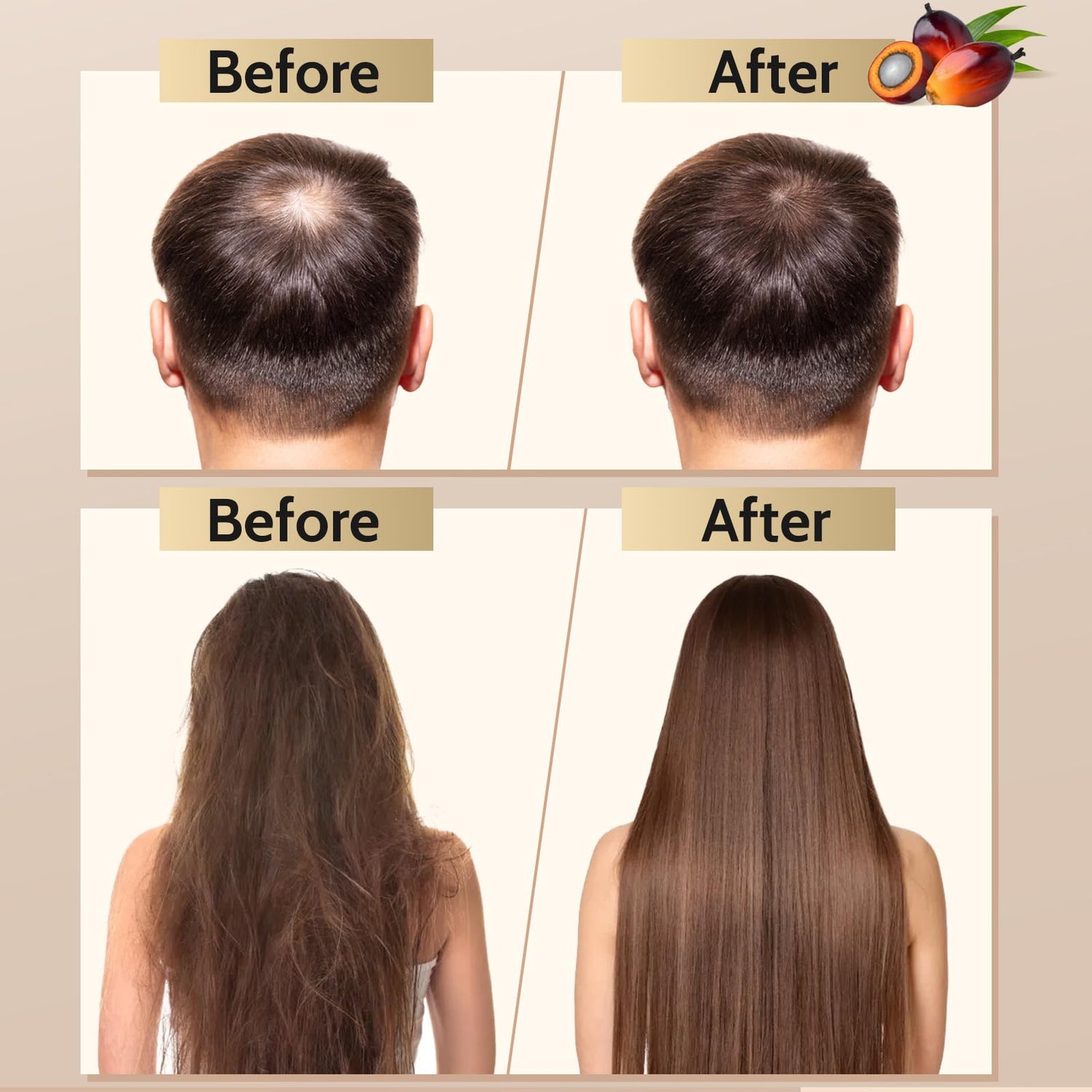 Raw Batana Oil for hair nourishing: 100% Natural Batana Oil from Honduras Prevent hair thinning and Enhances Hair Thickness for Men & Women