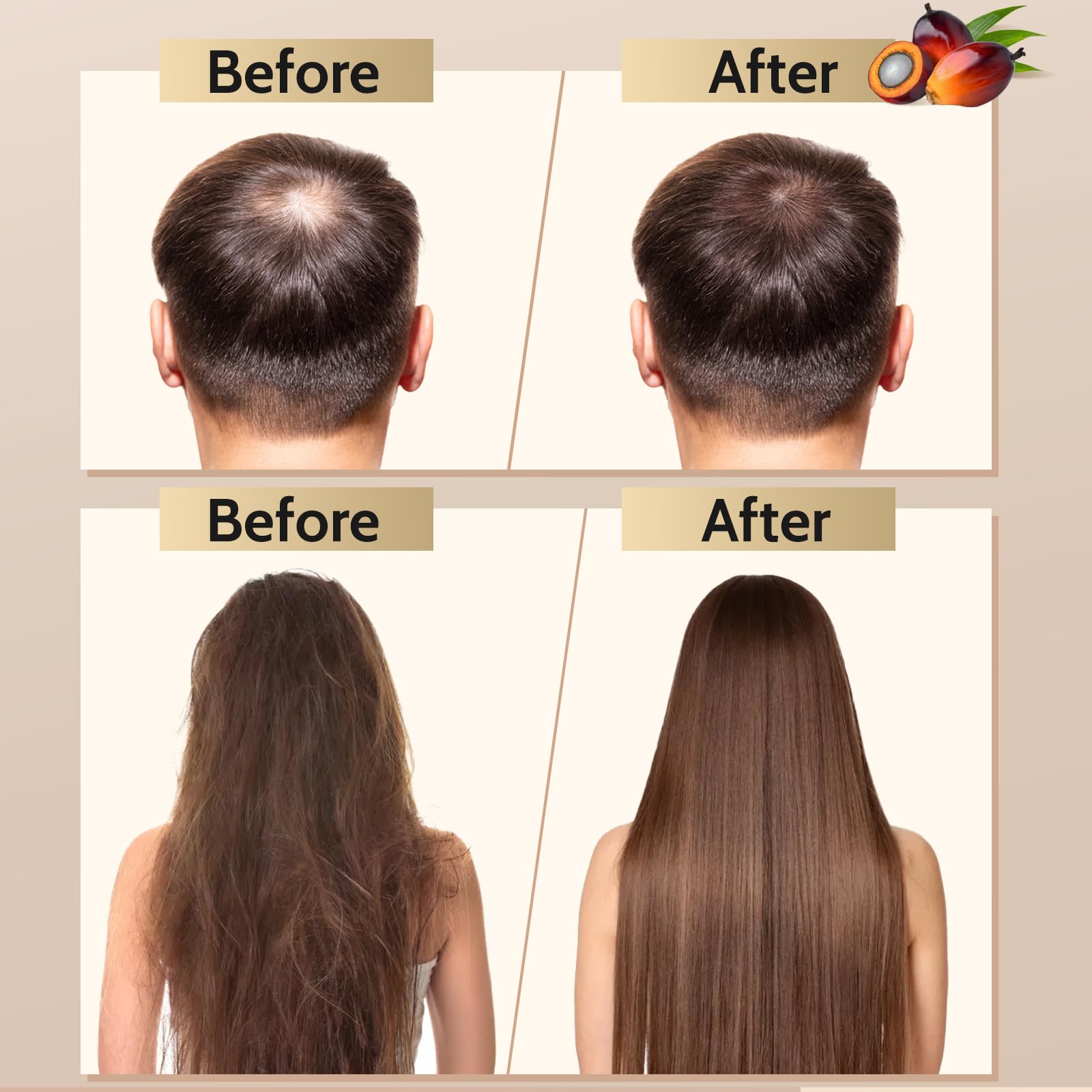 Raw Batana Oil for hair nourishing: 100% Natural Batana Oil from Honduras Prevent hair thinning and Enhances Hair Thickness for Men & Women