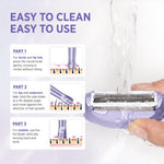 Orchrose Electric Razor for Women Body: Rechargeable Painless Electric Shaver for Bikini Face Body Legs Underarms - 3-in-1 Blade and Rotary Shaving Head (Purpl)