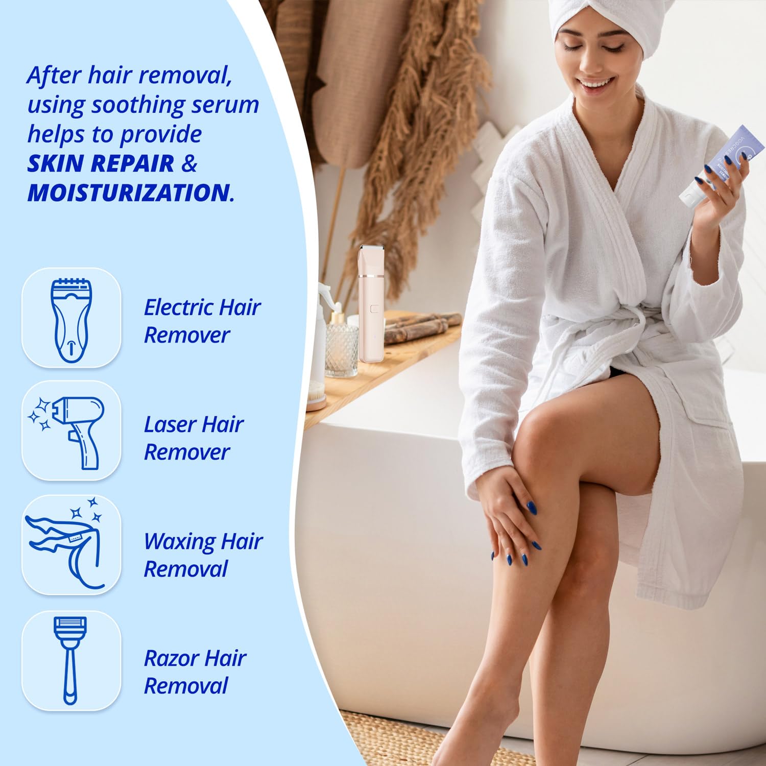 VG VOGCREST After Shave for Women: Post-Shave Soothing Serum for Face Legs Bikini Arms to Reduce Redness
