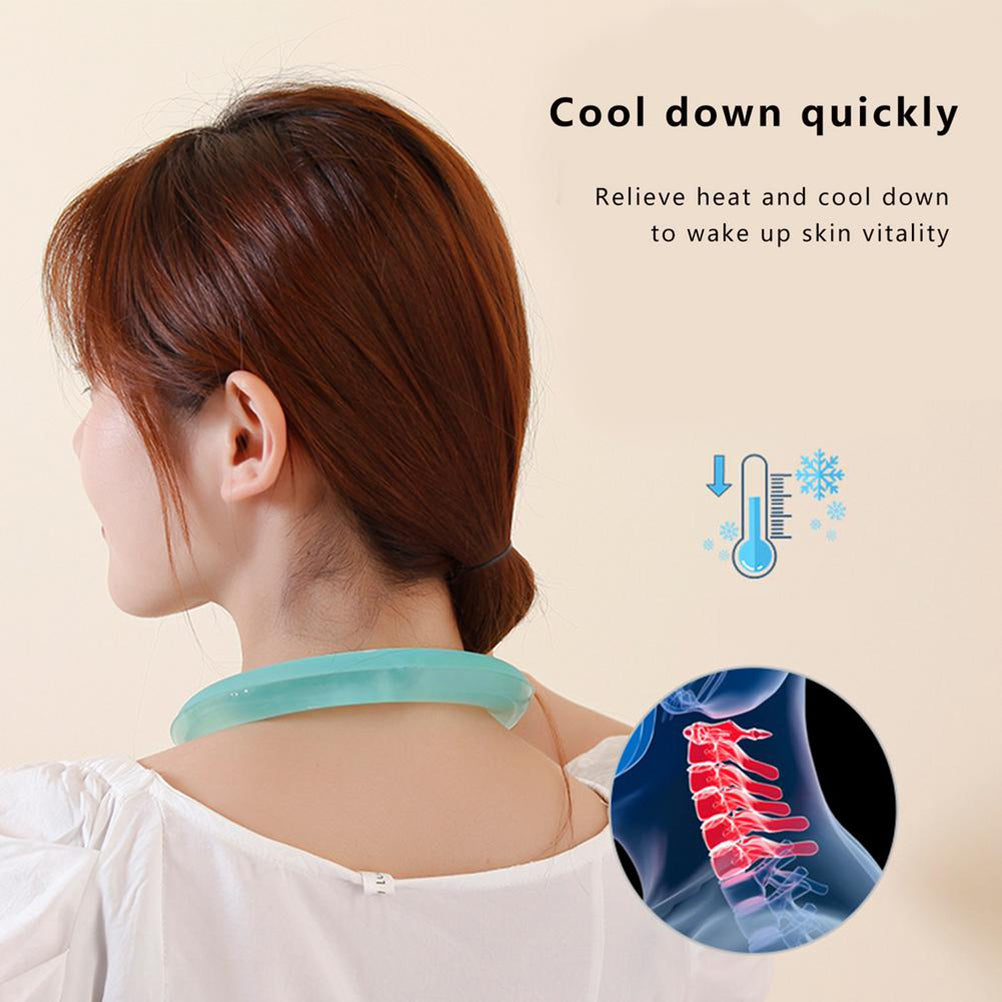 Neck Cooling Tube Summer Wearable Cooling Neck Wraps Hands Free Cold Gel Reusable Neck Cooler
