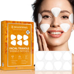 SILKDERMIS Forehead fine line Patches with Triangle: For Smile Line and Under-smoothing with Aloe, Collagen, Vitamin E 112pcs