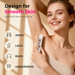 Bikini Trimmer for Women Pubic Hair: 2 in 1 Electric Razors for Women - IPX7 Waterproof Lady Shaver for Travel & Home Use (Gold)