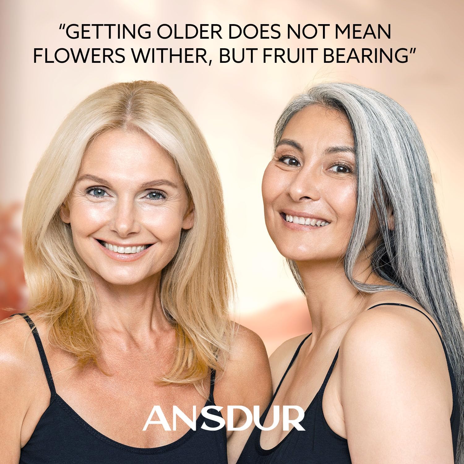 ANSDUR Super Vitamin C Serum for Women over 70: Hyaluronic Acid Serum for Face, skin tone corrector and fine line Reduction - Lifting, Smoothing, Moisturizing, All in One Skin Care Formula, 1 fl oz