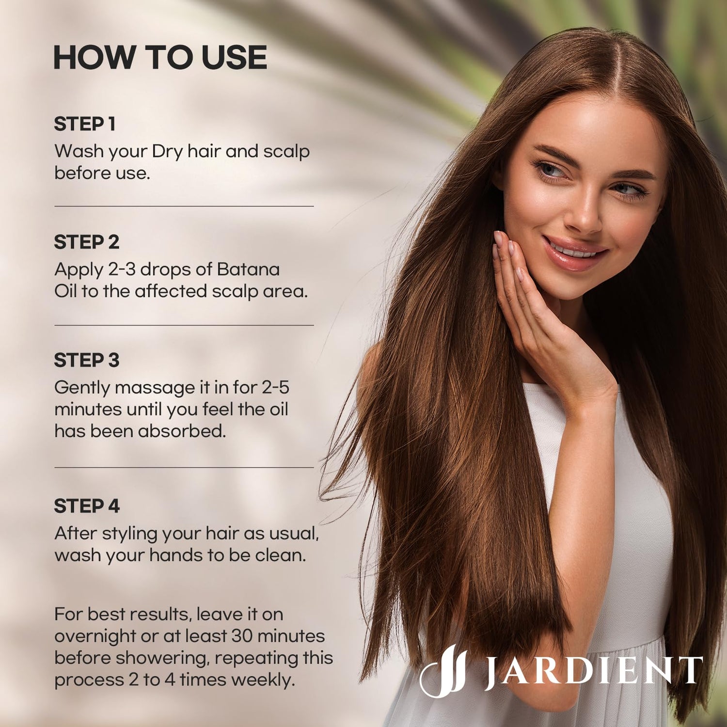 Jardient Raw Batana Oil for hair nourishing: Natural Pure 100% Oils - Dr. Sebi Batana Organic Oil from Honduras Promotes Hair thickness for Men & Women 2FL OZ.