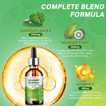 Soursop Bitters Extract Liquid Oil : Graviola Soursop Extract- Organic for Cell Support and Regeneration- Soursop Tincture Edible 2 fl oz, 60ml