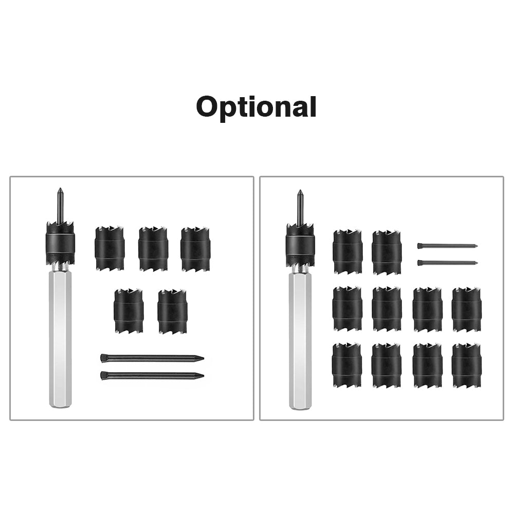 9PCS HSS Spot Welding Drill Set Spot Weld Cutter Drill Bit 8mm Twist Drill 3/8 Spot-welding Drill Center Drill Hole Saw Hexagon Shank with Storage Case