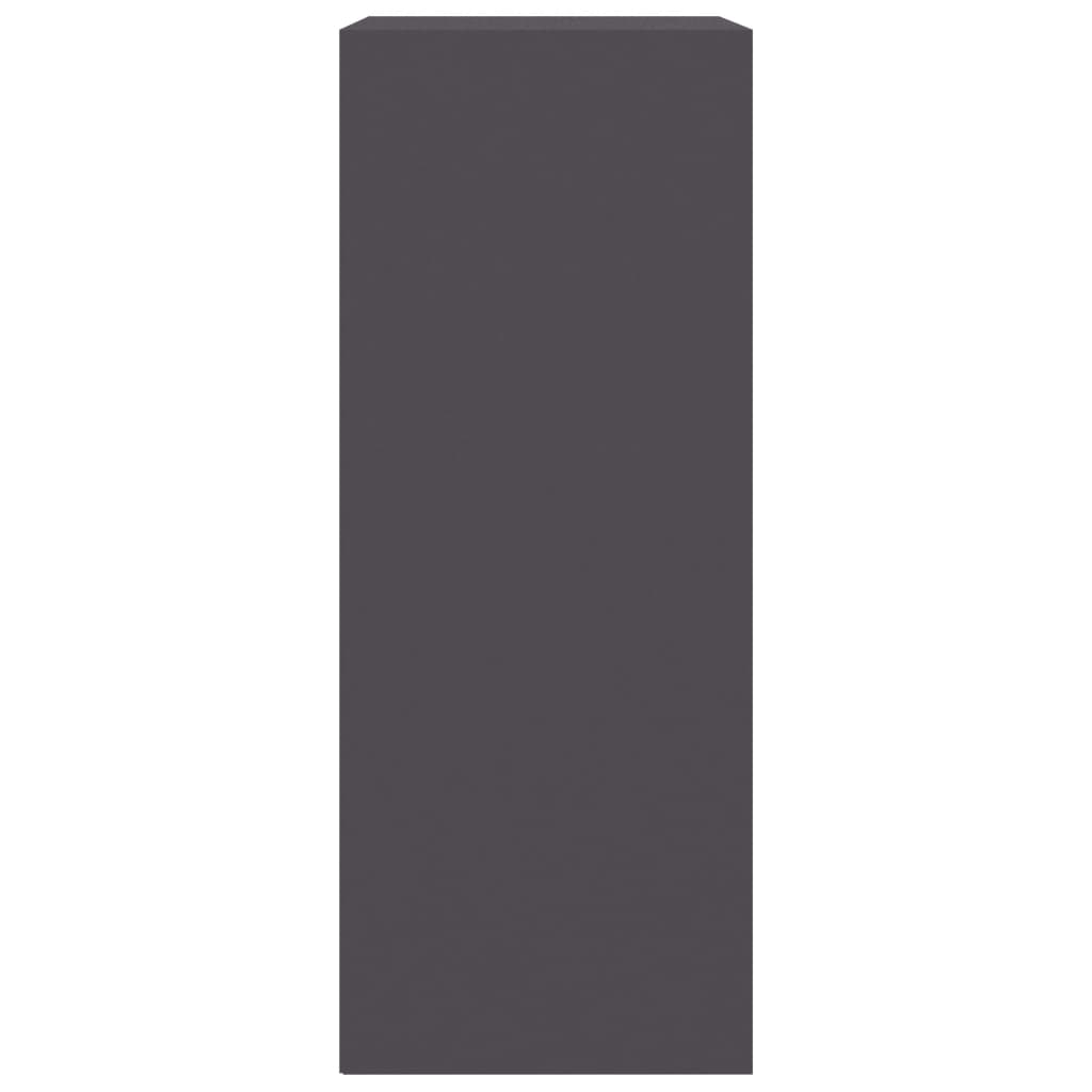 vidaXL 2-Tier Book Cabinet Gray 23.6"x11.8"x30.1" Engineered Wood