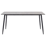 vidaXL 5-częściowy zestaw mebli do jadalni, jasnoszary, sztuczna skóra