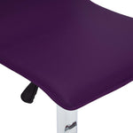 vidaXL Stołki barowe, 2 szt., fioletowe, sztuczna skóra