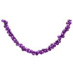 vidaXL Christmas Balls Garland Purple 175 cm Polystyrene