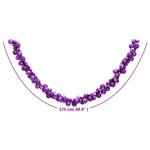 vidaXL Christmas Balls Garland Purple 175 cm Polystyrene