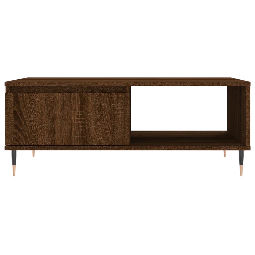 vidaXL Coffee Table Brown Oak 90x60x35 cm Engineered Wood