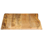vidaXL Table Top 110x80x3.8 cm Live Edge Solid Wood Mango