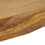 vidaXL Table Top 110x80x3.8 cm Live Edge Solid Wood Mango
