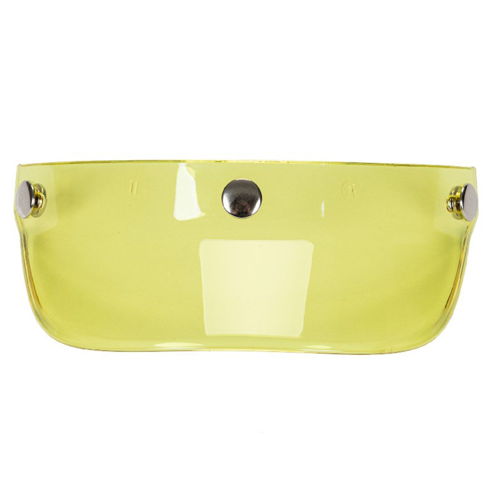 Universal 3 Snap-Button Visor Flip Up Wind Shield for Open Face Motorcycle Helmet