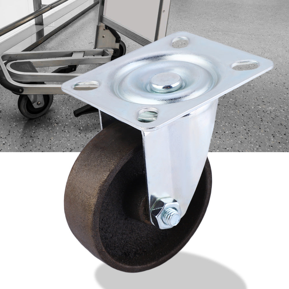 4pcs 3inch Steel Swivel Wheels Caster Casters Wheel 360 Rotation