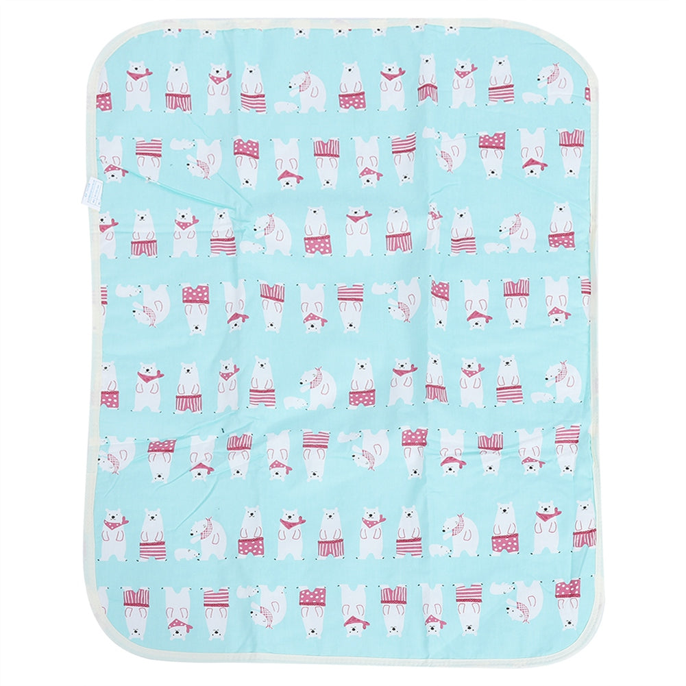 Waterproof Breathable Newborn Baby Mattress Urine Infant Diaper Pad (Bear)